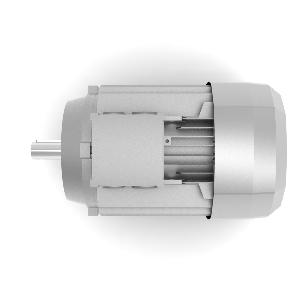 Bonfiglioli Riduttori BE-serie draaistroommotor IE2 bouwvorm B14a boven aanzicht