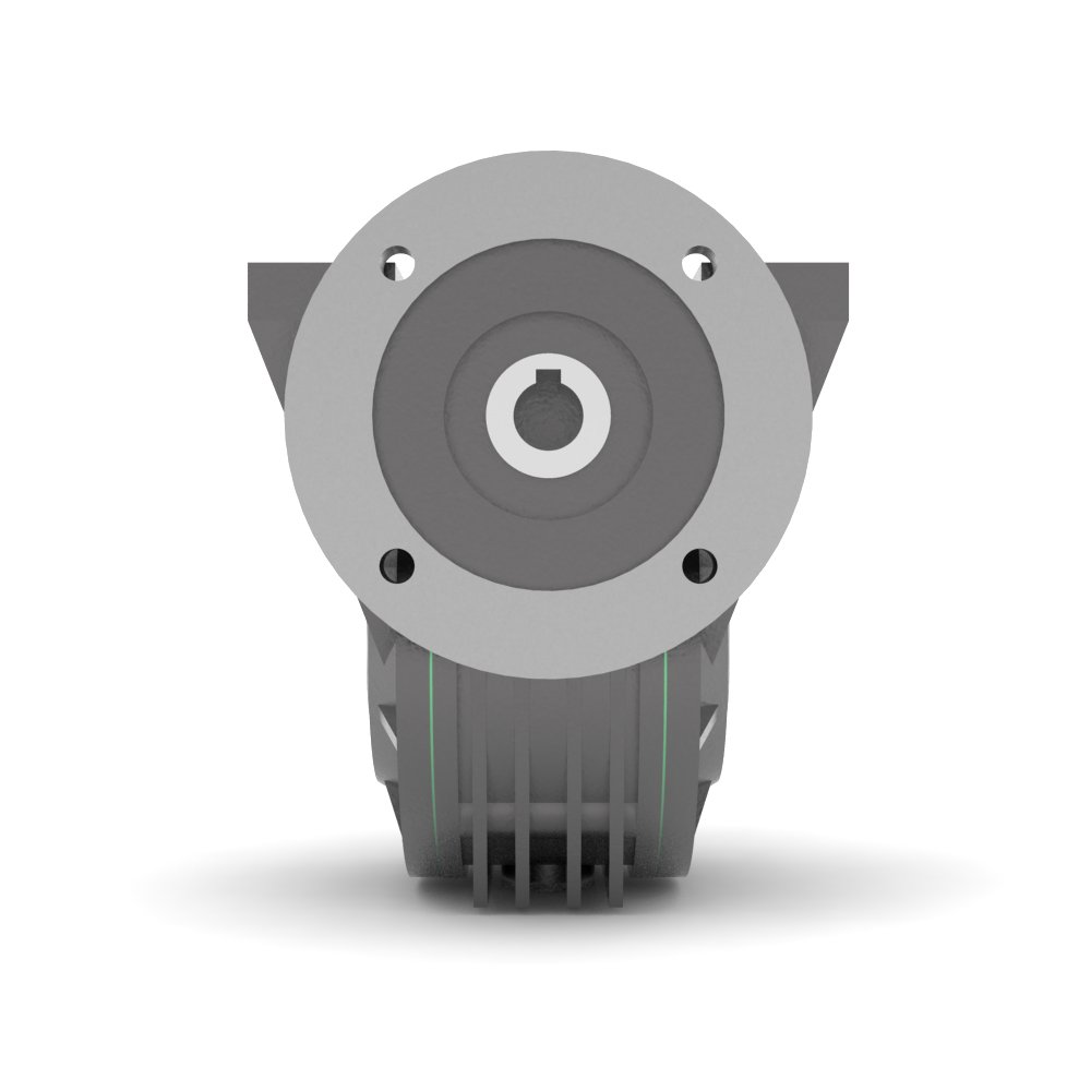 Bonfiglioli Riduttori VF-serie wormwielkast bouwvorm N met IEC motoraanbouwflens B14 rechter aanzicht