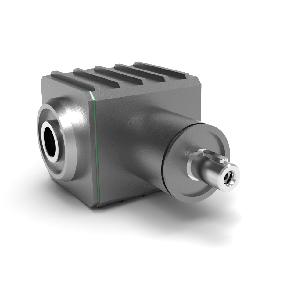 Bonfiglioli Riduttori RAN serie haakse overbrenging met holle spline as schuin achter aanzicht