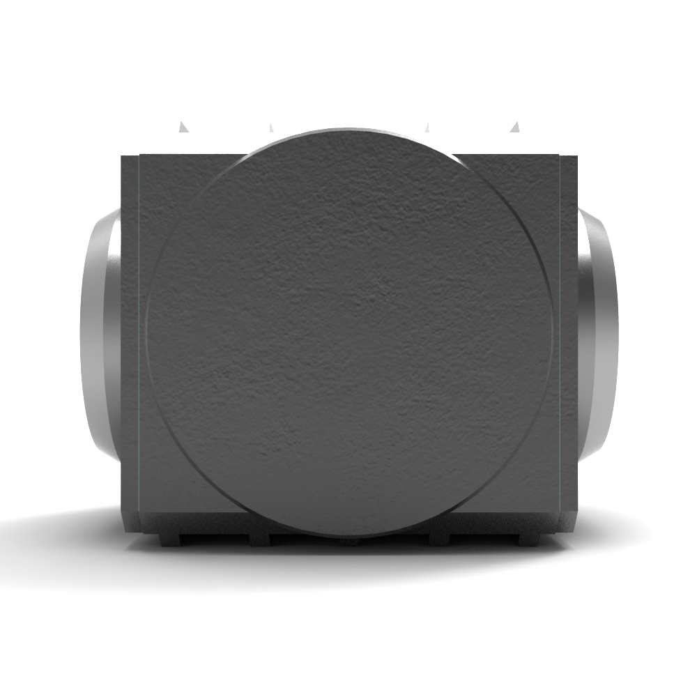 Bonfiglioli Riduttori RAN serie haakse overbrenging met holle spline as linker aanzicht