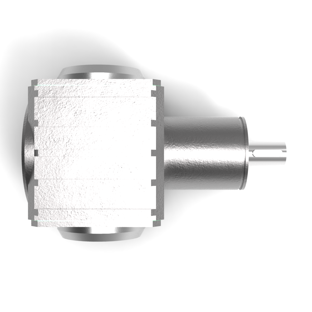 Bonfiglioli Riduttori RAN serie haakse overbrenging met holle spline as boven aanzicht